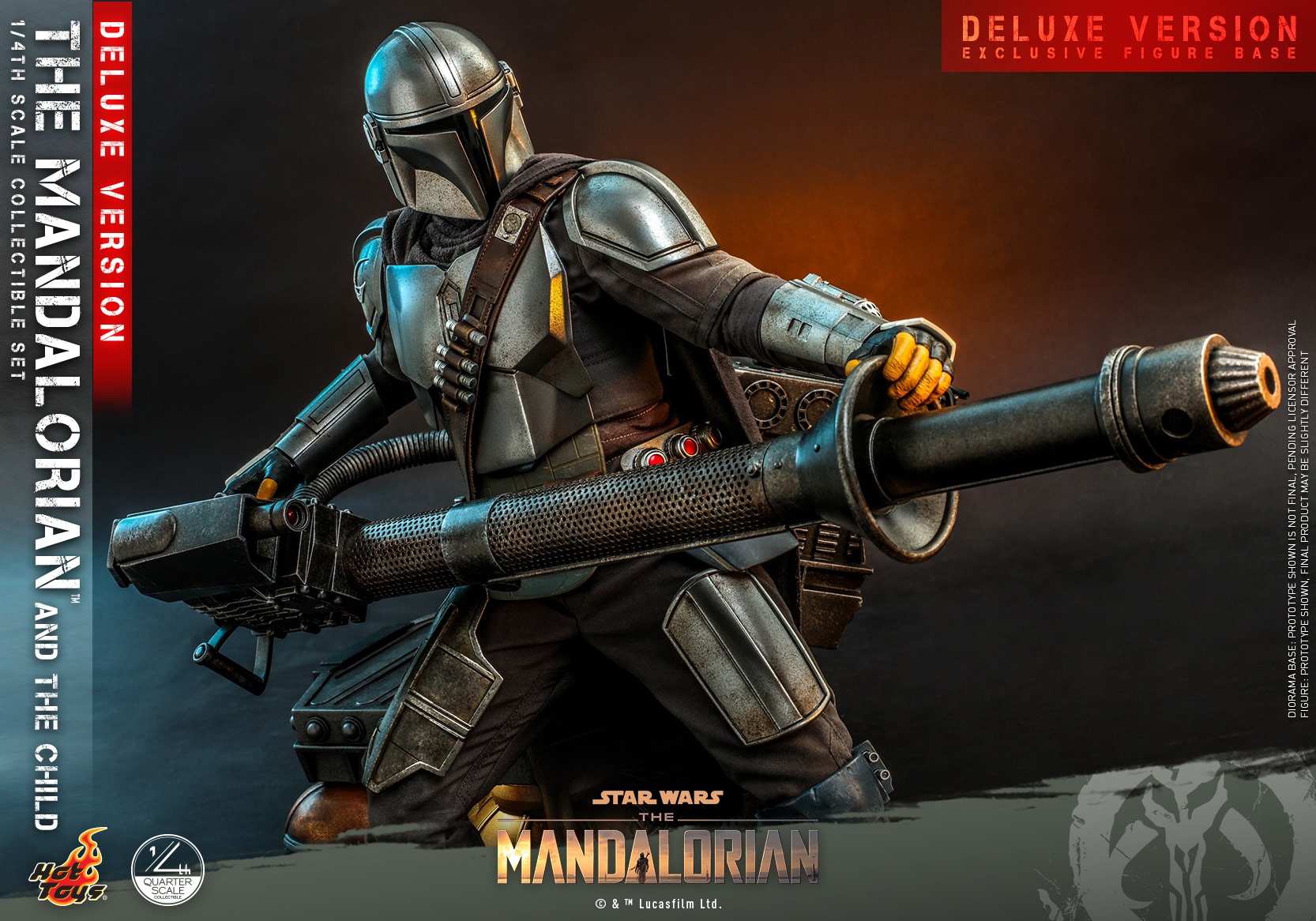 Hot Toys QS017 1/4 Star Wars™ The Mandalorian™ - The Mandalorian & The Child (Deluxe Version)