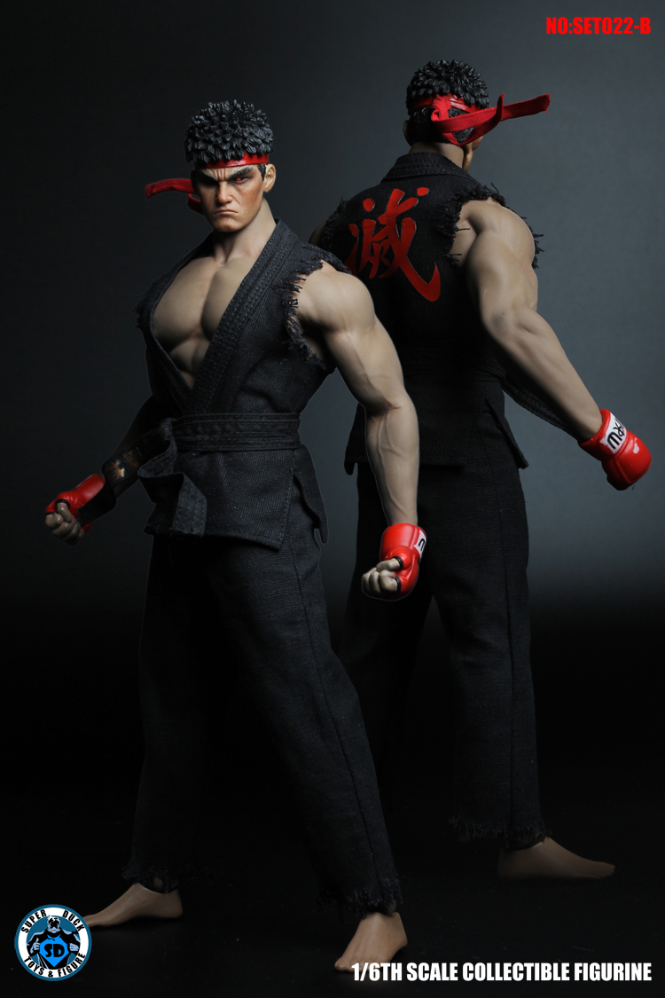 SUPER DUCK SET022-B COSPLAY Fighting headsculpt Costumes Suit (Black)