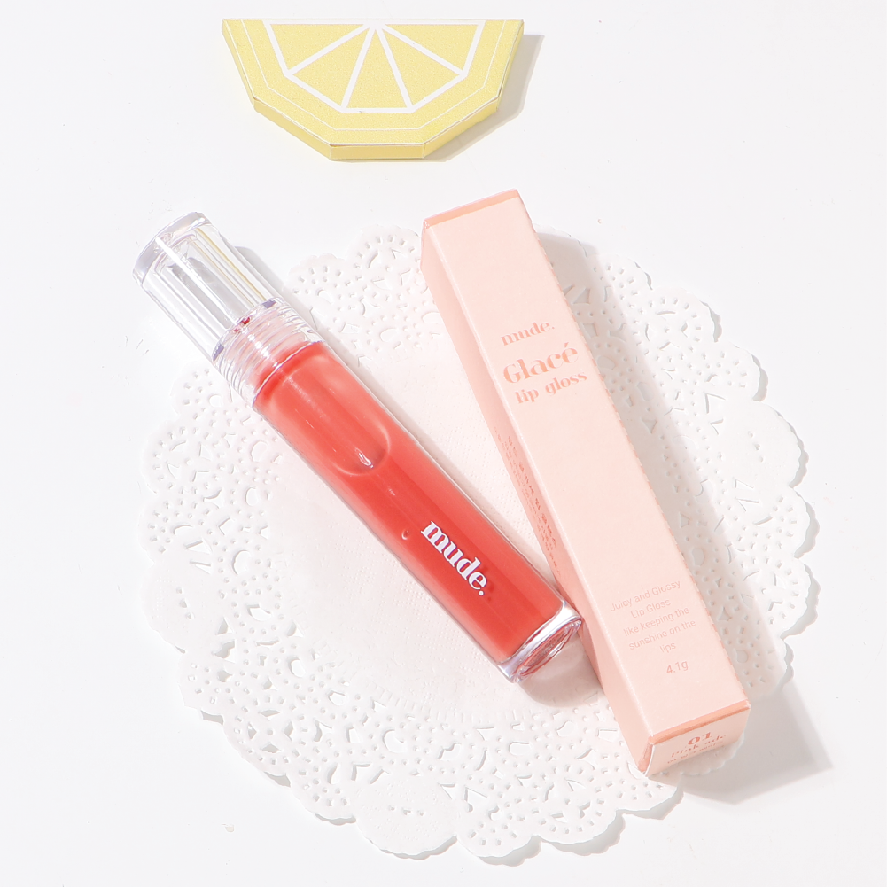 MUDE GLACE LIP GLOSS 01 PINK ADE 4.1G. (ลิปกลอส)