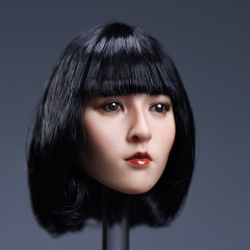 YMTOYS YMT002B Asian beauty headsculpt Yun (Long Black Hair)