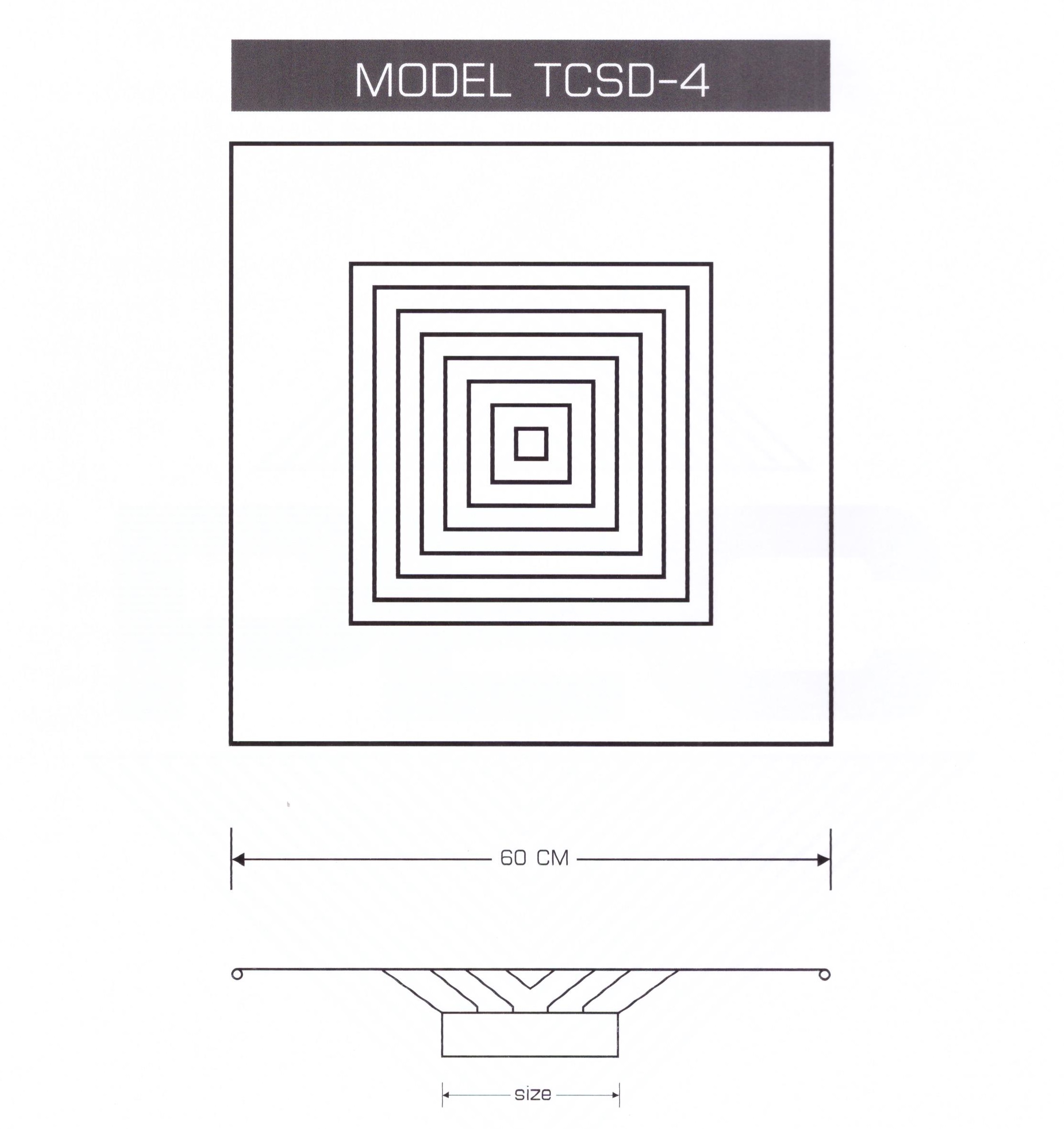 หัวจ่าย TCSD-4 (T-Bar Ceiling Diffuser)