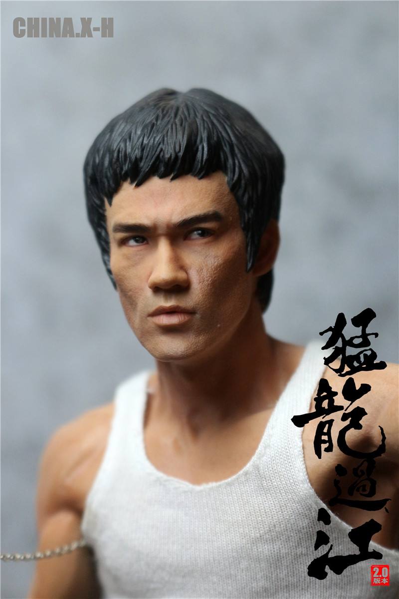 CHINA.X-H CX-H10 1/6 Bruce Lee Series Statue Raptor Crossing the River 2.0 Edition