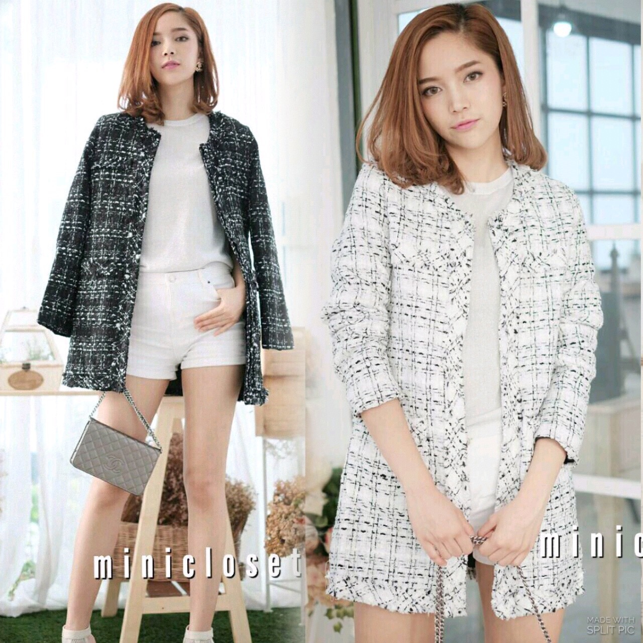 เสื้อคลุมผ้าทวีตชาแนลตัวยาว มีซับในทั้งตัว คุ้มค่าราคาที่สุดในสามโลก