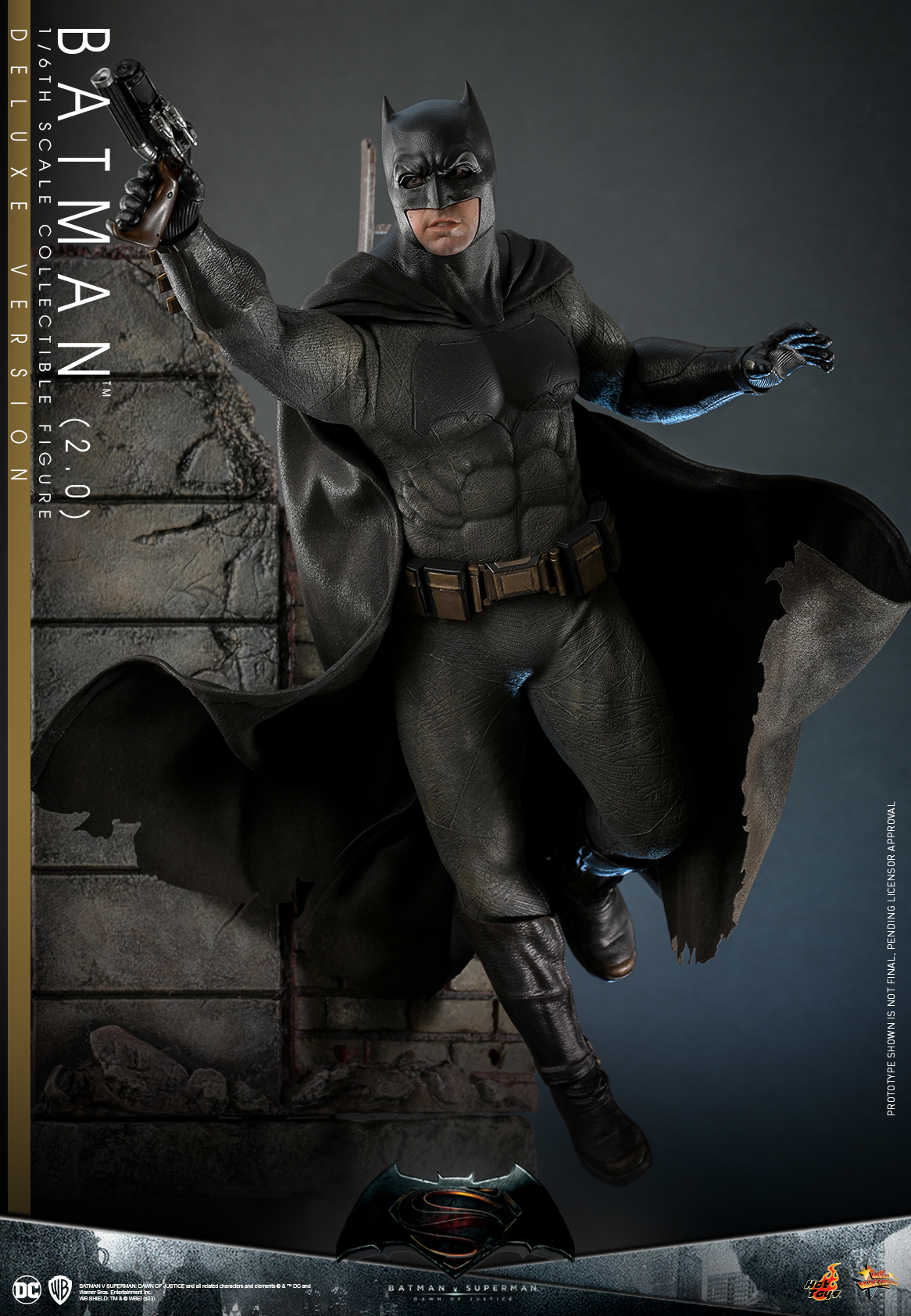 Hot Toys MMS732 1/6 Batman v Superman: Dawn of Justice - Batman (2.0) [Deluxe Version]