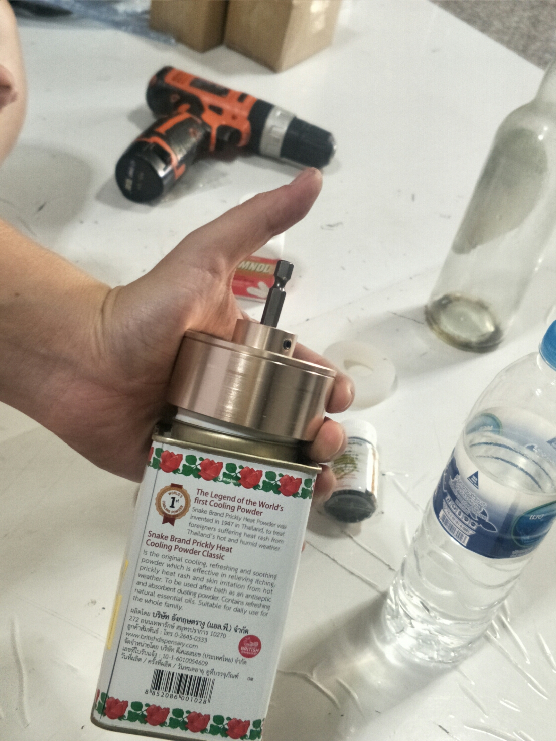 AD34M30-50 ชุดบล็อกไขฝาขวด ขนาด 30- 50 มิล พร้อมแกนต่อสว่าน