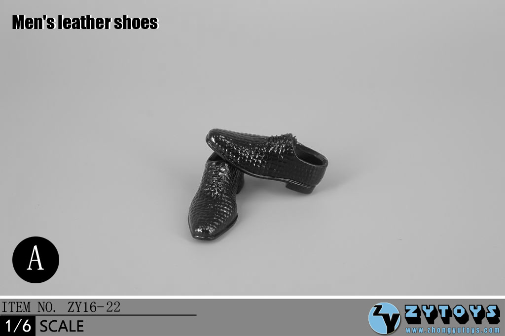 ZY Toys ZY16-23A Men's Leather Boots Black