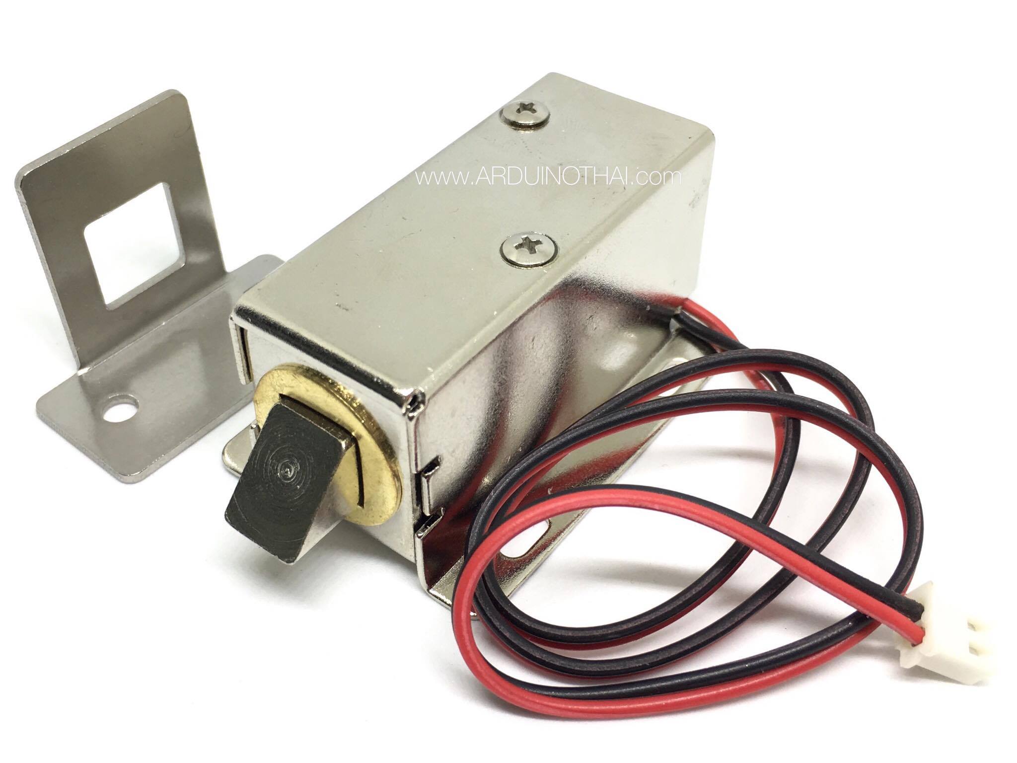 กลอนไฟฟ้า 12VDC พร้อมตัวล็อค with a lock LY-03 สต็อกไทยส่งไว