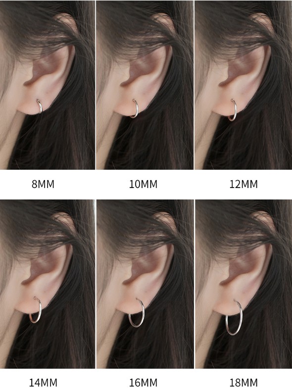 “เช็คสินค้าทัก line ก่อนโอนนะคะ”ต่างหูสำหรับผิวแพ้ง่าย เงินแท้ 92.5% ห่วง (ราคา/ข้าง)_ES816 (Plainy H)