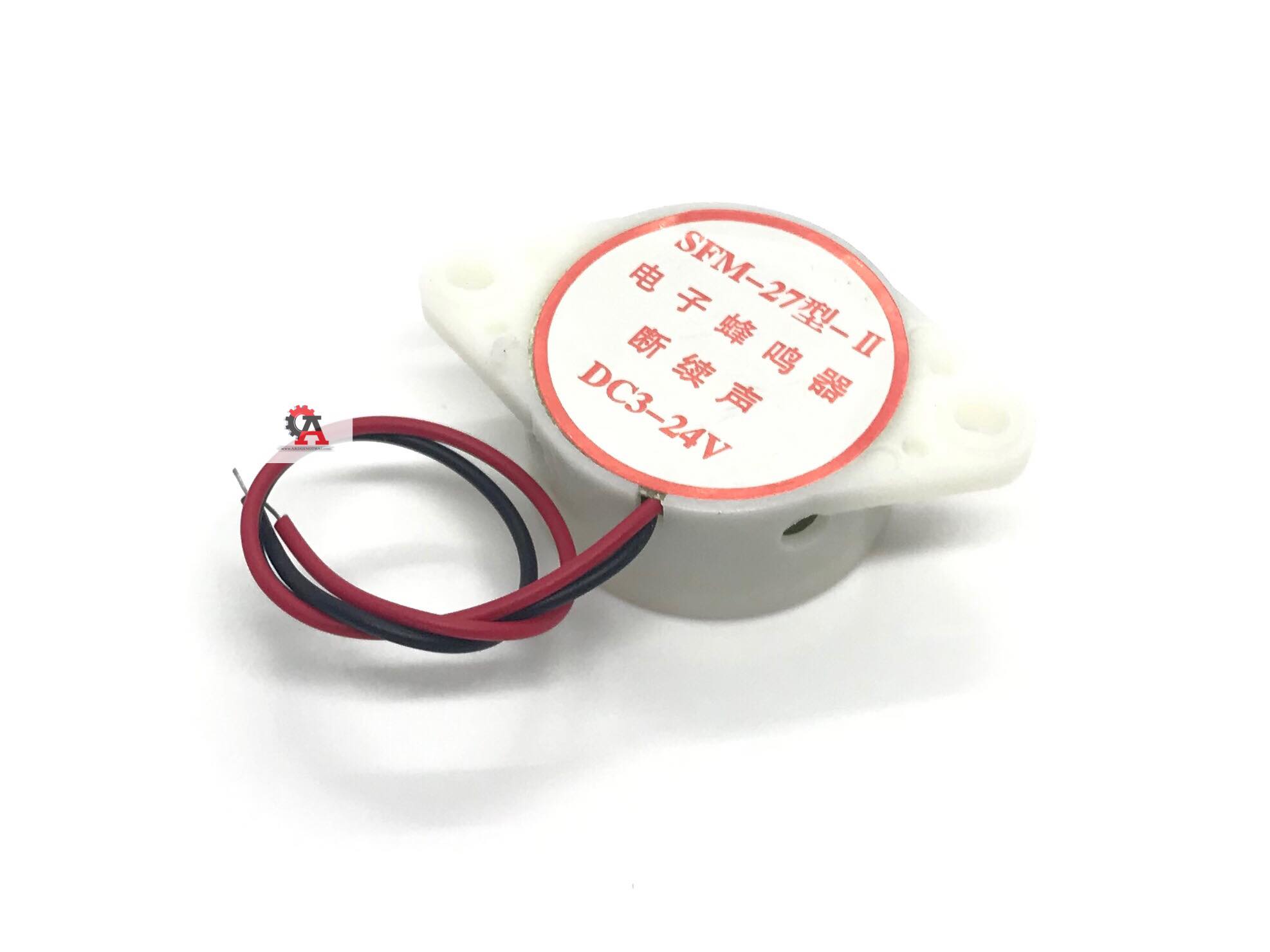 Active Buzzer 3-24V เสียงดัง ปี๊ป ยาวต่อเนื่อง (สีขาว) สต็อกไทยส่งไว