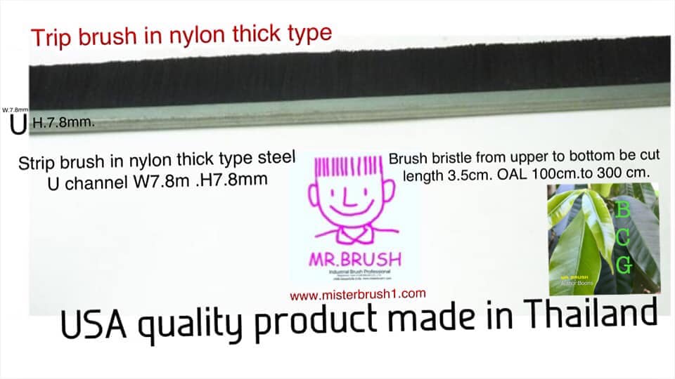 Strip brush in Nylon