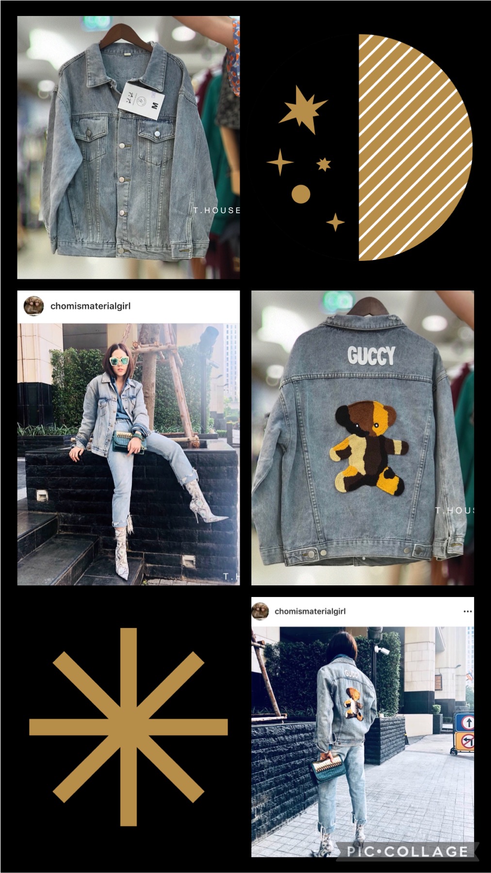 แจ็คเก็ตยีนส์GUCCY 🧸เสื้อยีนส์สไตล์เกาหลี น่ารักๆ