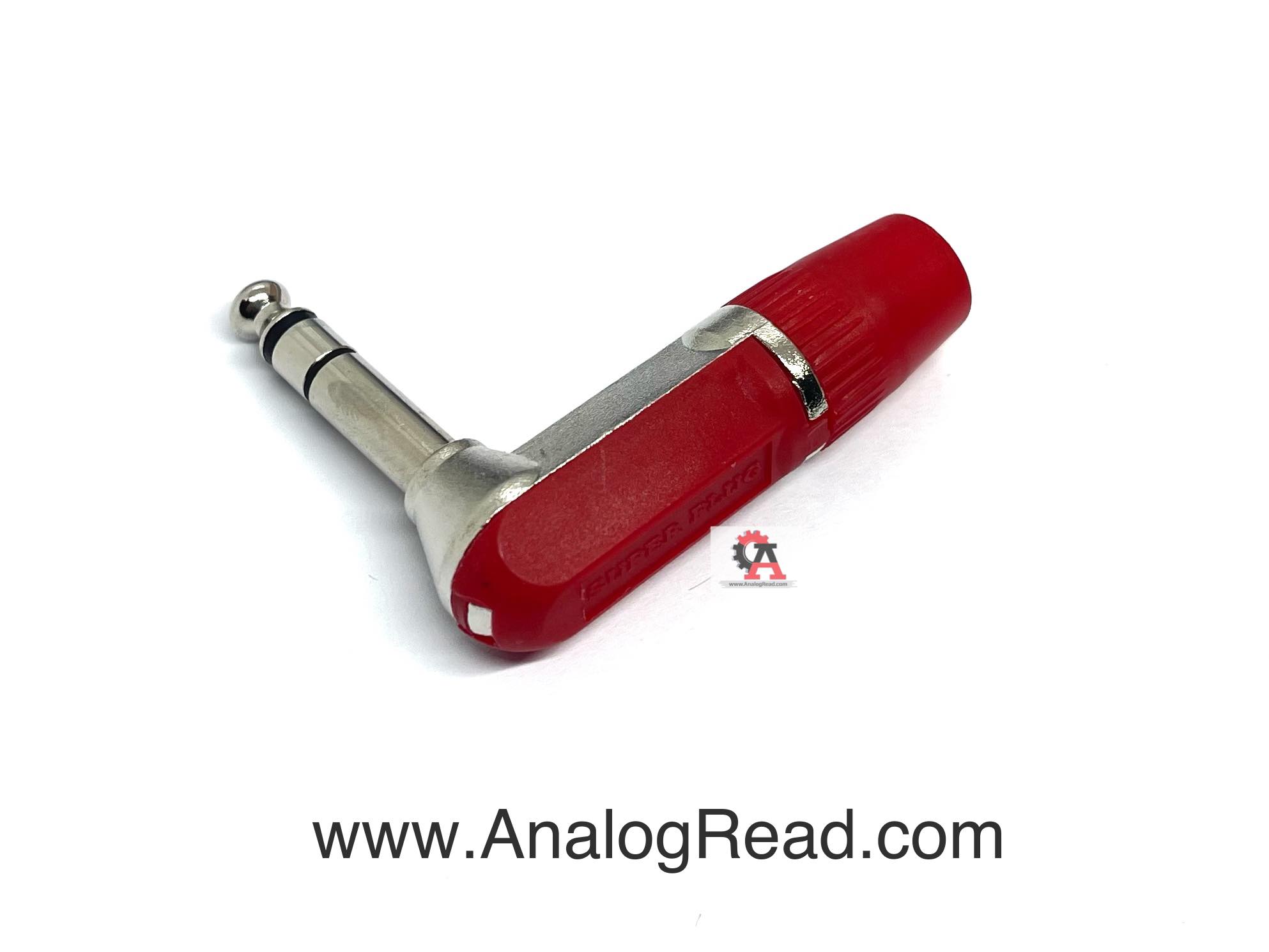 Male Mic Jack 6.35 mono สีแดง