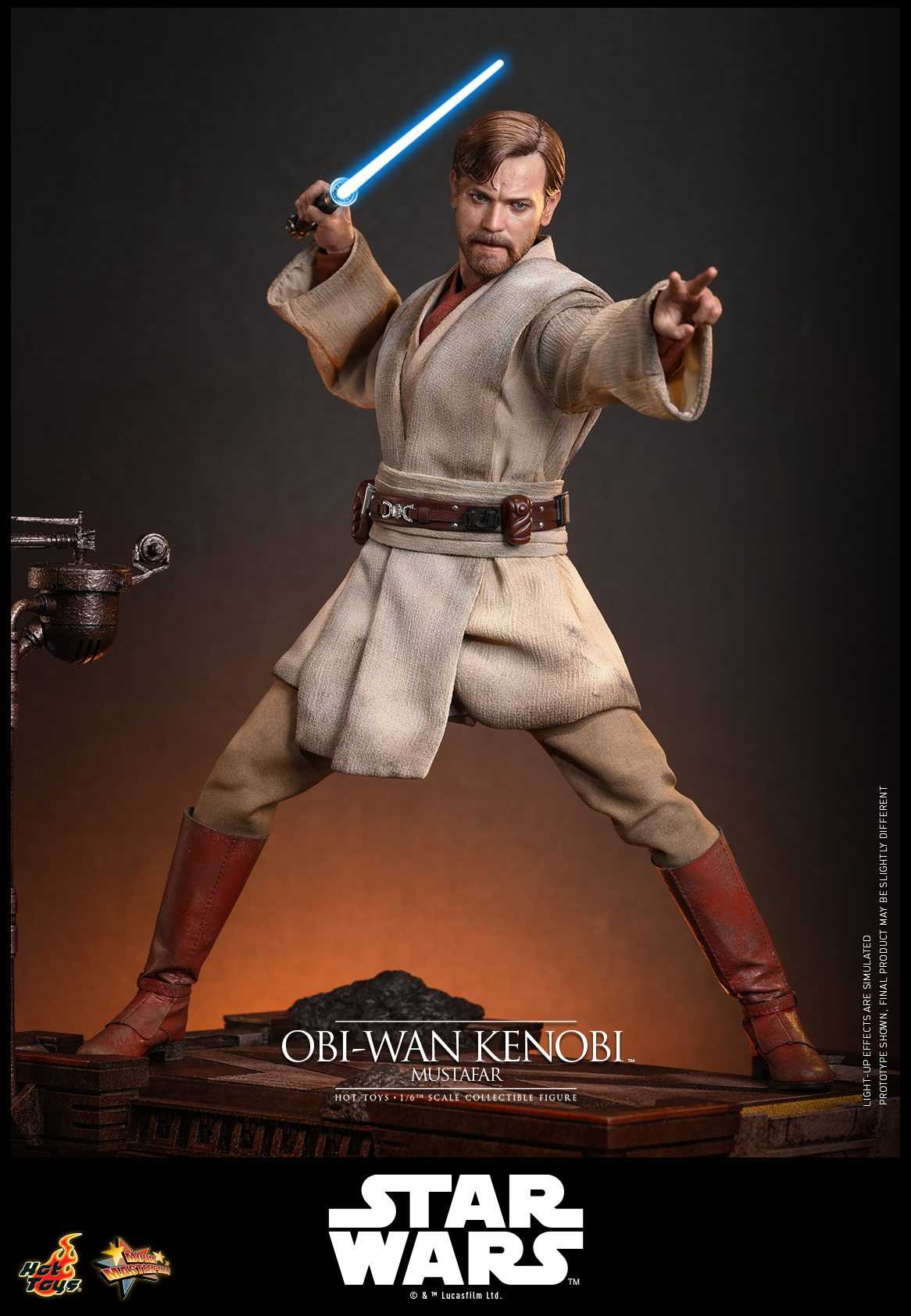 Hot Toys MMS843 Star Wars: Revenge of the Sith - Obi-Wan Kenobi (Mustafar)
