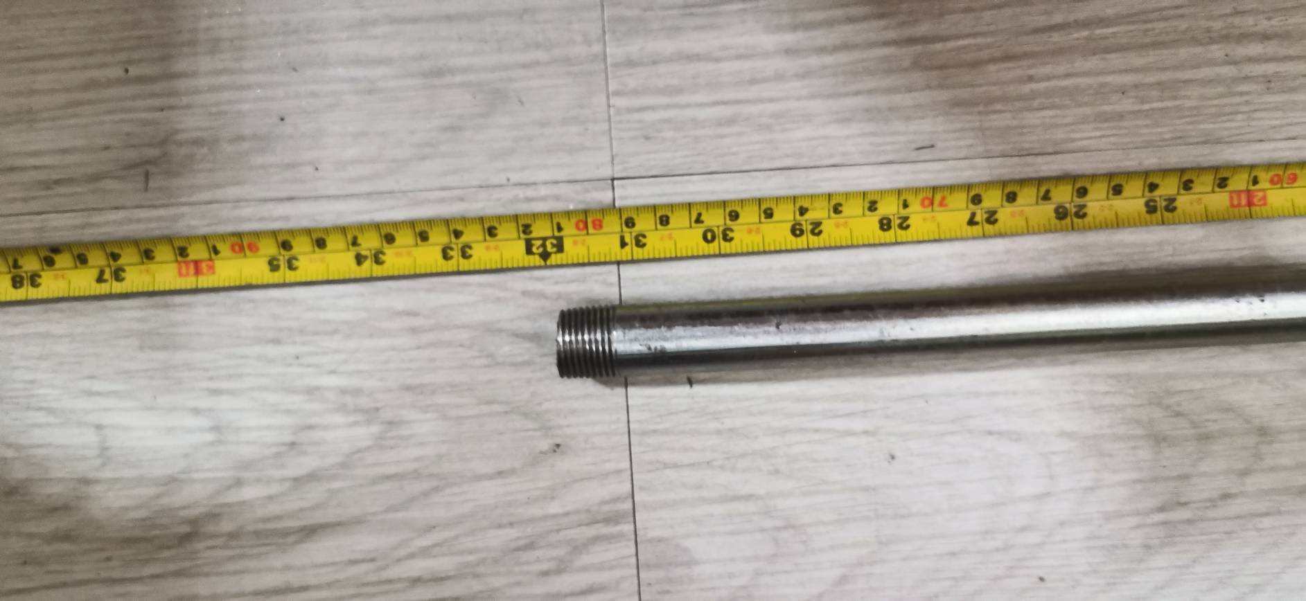 OT122-80CM ท่อ 6 หุน สำหรับแคมป์ท่อ ยาว 80 เซน เกลียว 2 ด้าน พร้อมใช้