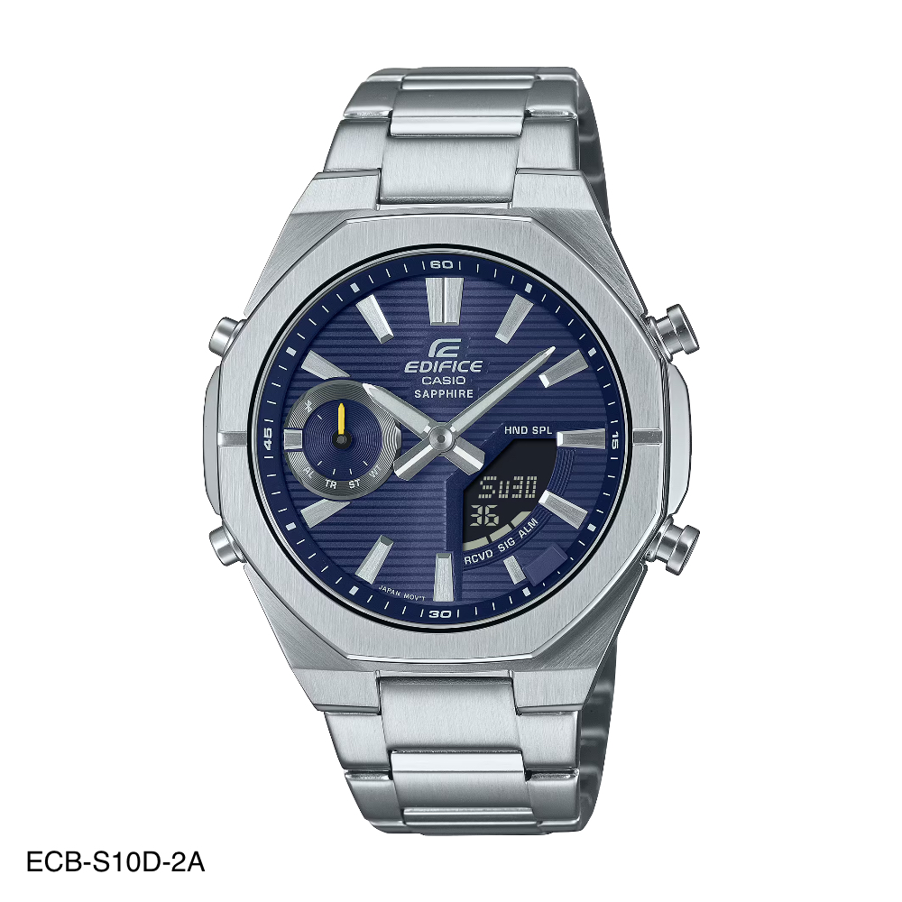 CASIO นาฬิกาข้อมือ EDIFICE ECB-S10D SERIES ECB-S10D-2A ของแท้ประกันศูนย์ 1 ปี Smartphone Link Model