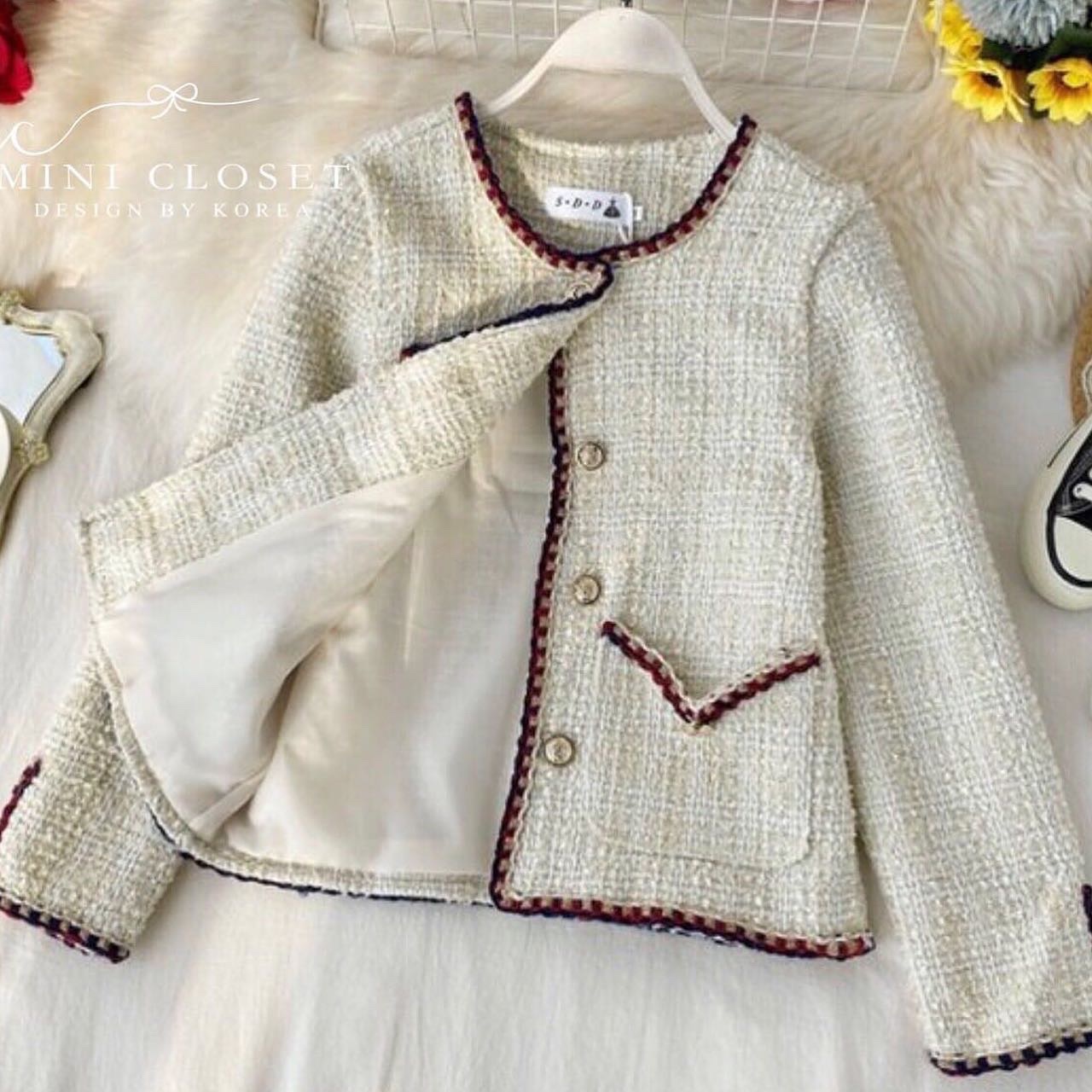 เสื้อคลุมผ้าทวิตสไตล์คุณหนูไฮโซ