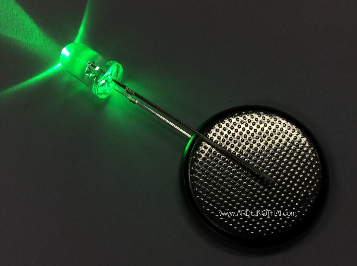 5mm LED Green (จำนวน 5 ดวง)