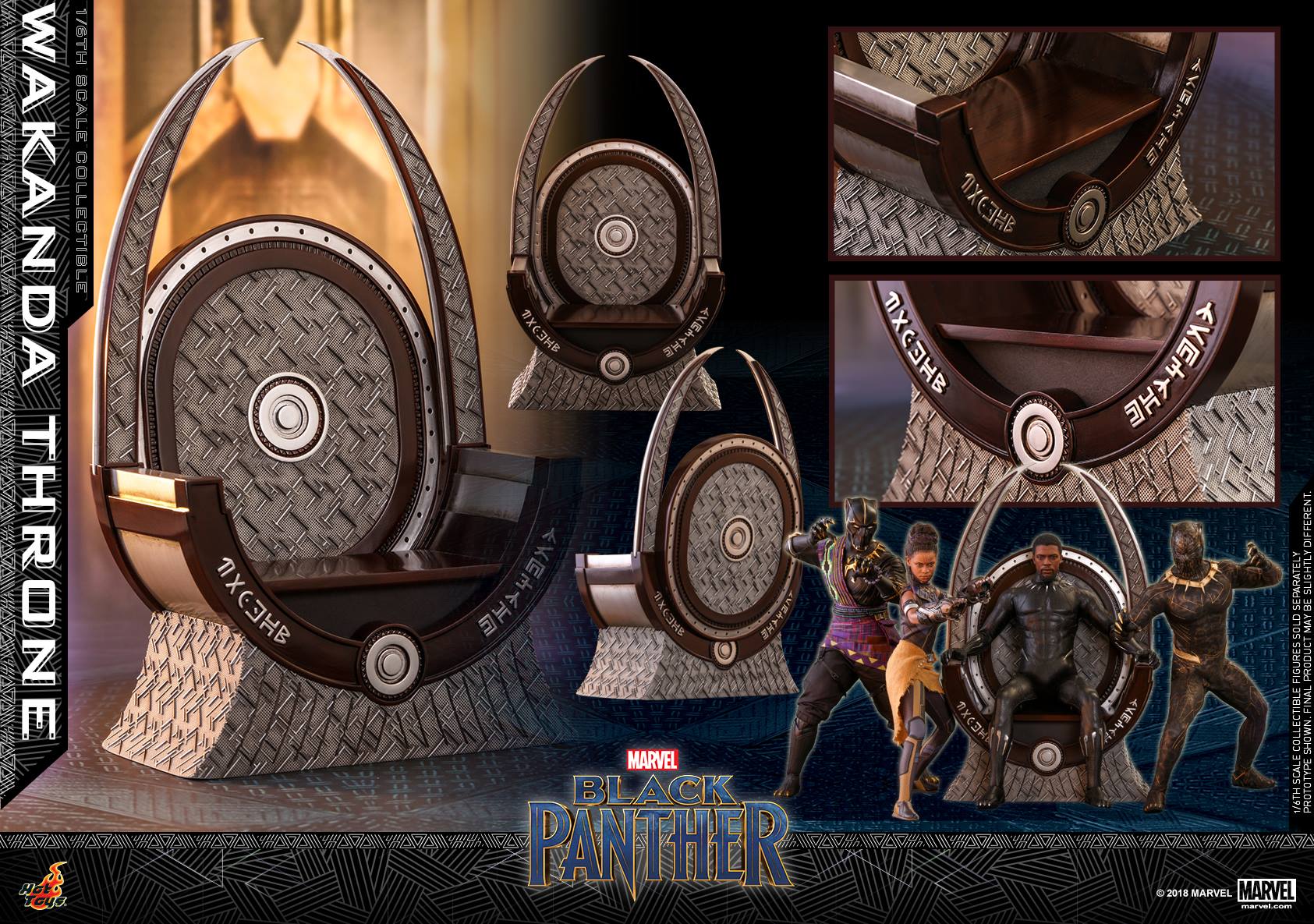 Hot Toys ACS005 BLACK PANTHER - WAKANDA THRONE