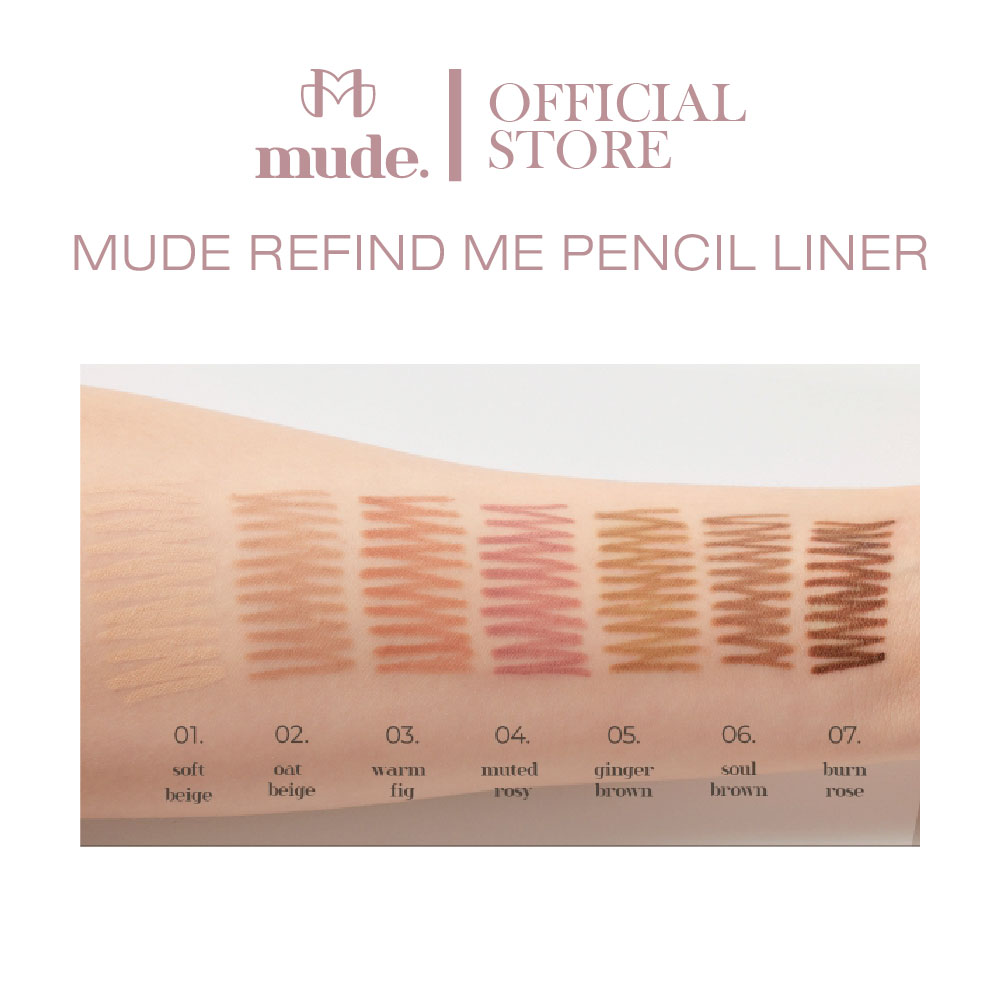 (SALE) MUDE REFIND ME PENCIL LINER 0.1G. ( อายไลน์เนอร์ ) EXP2025-2026