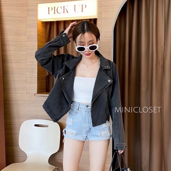 แจ็คเก็ตยีนส์กันหนาว สไตล์Zara