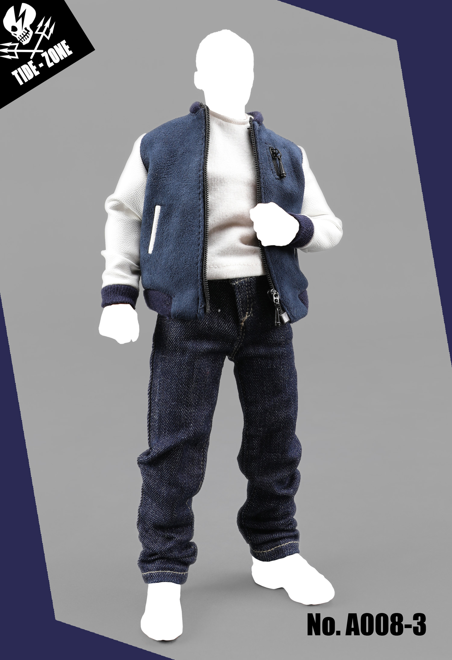 TIDE-ZONE A008 Baseball blouses suit