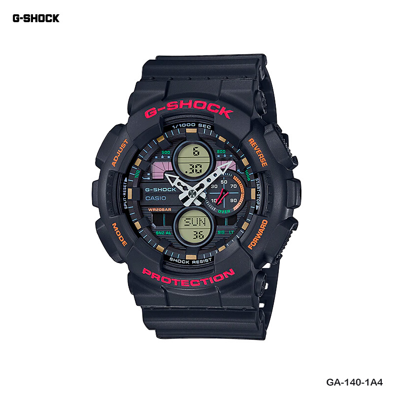นาฬิกาข้อมือ Casio G-Shock G-Shock Analog-Digital GA-140 Series รุ่น GA-140-1A1 GA-140-2A GA-140-1A4 GA-140-4A