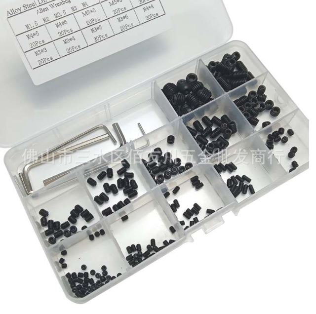 CR03 ชุด สกรูตัวหนอน M3-M8 ชุด 240 ชิ้น พร้อมประแจ