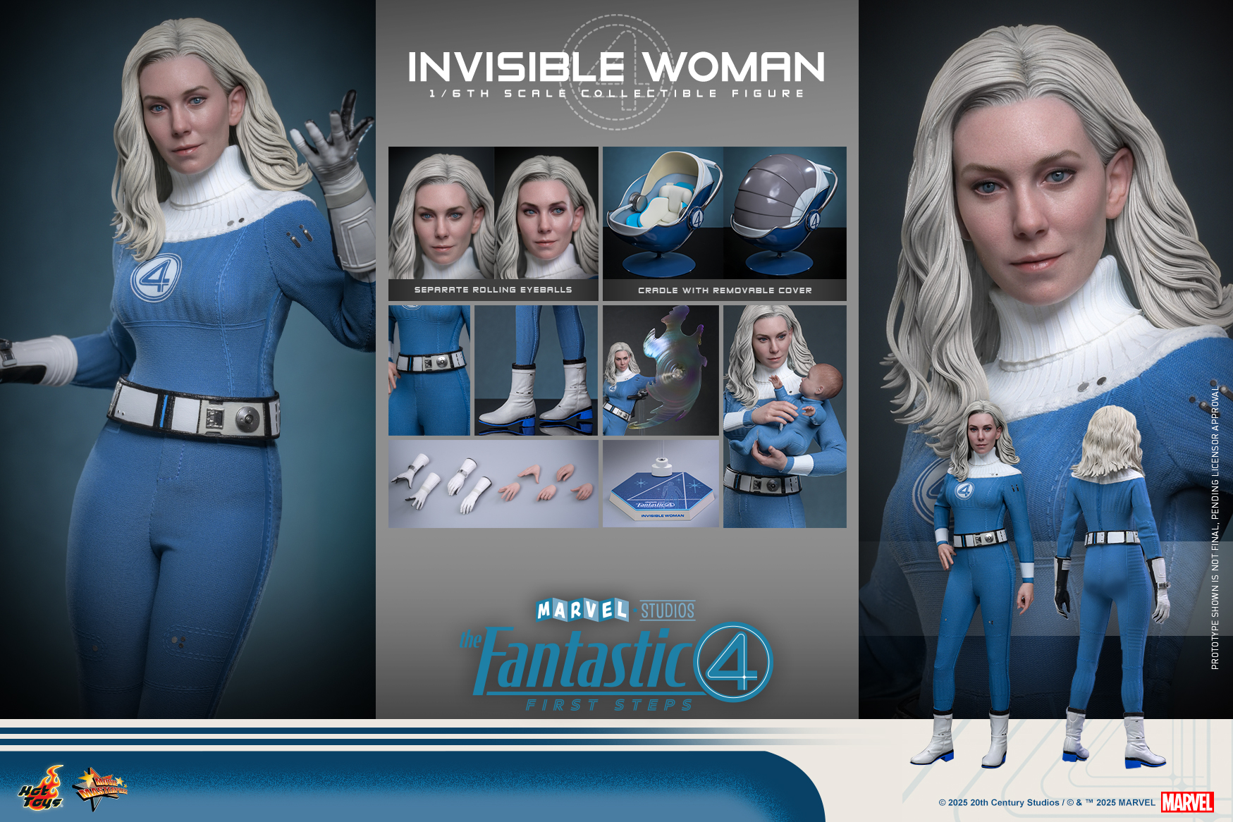 Hot Toys MMS823 The Fantastic Four: First Steps - Invisible Woman