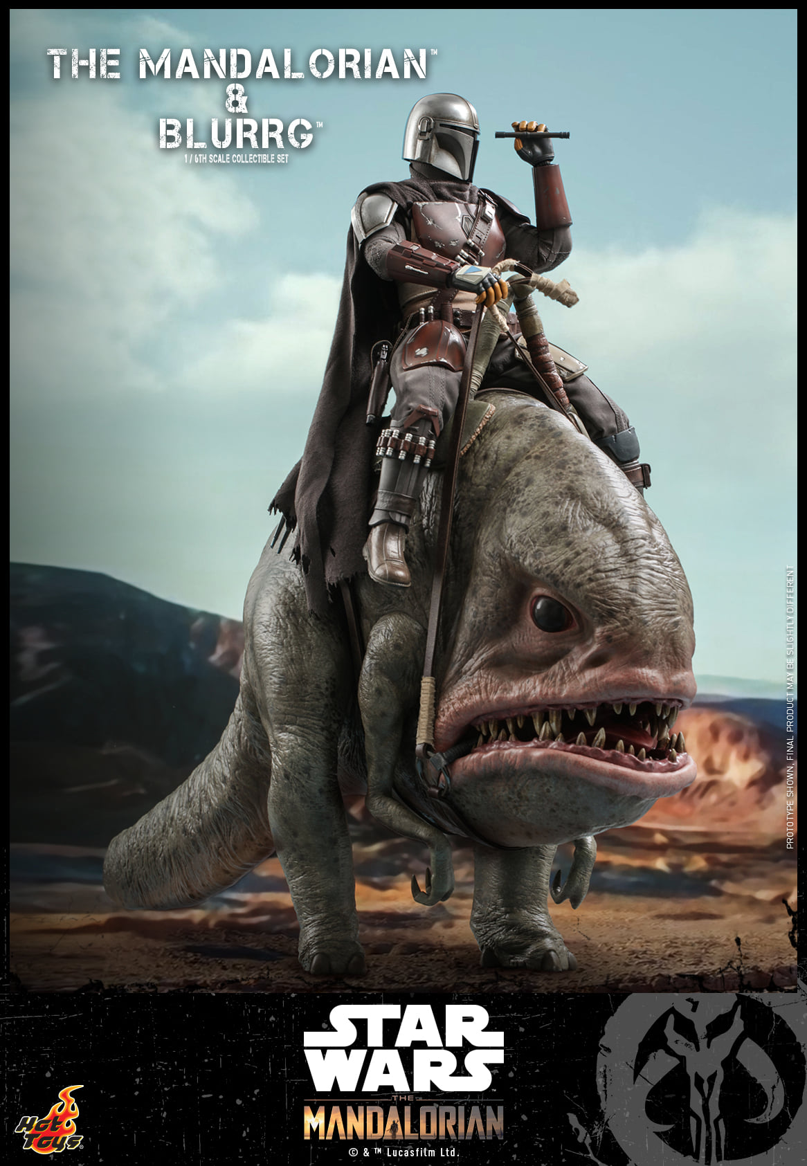 Hot Toys TMS046 1/6 Star Wars: The Mandalorian™ - Mandalorian™ & Blurrg™