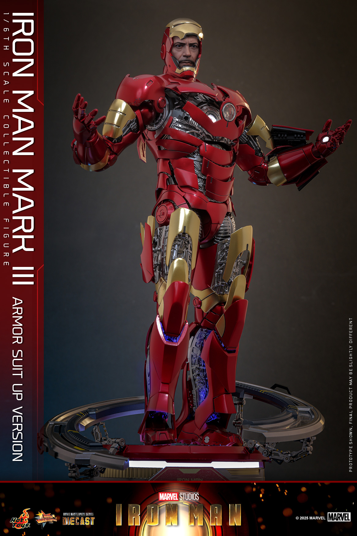 Hot Toys MMS825D72 Iron Man - Iron Man Mark III (Armor Suit Up Version)