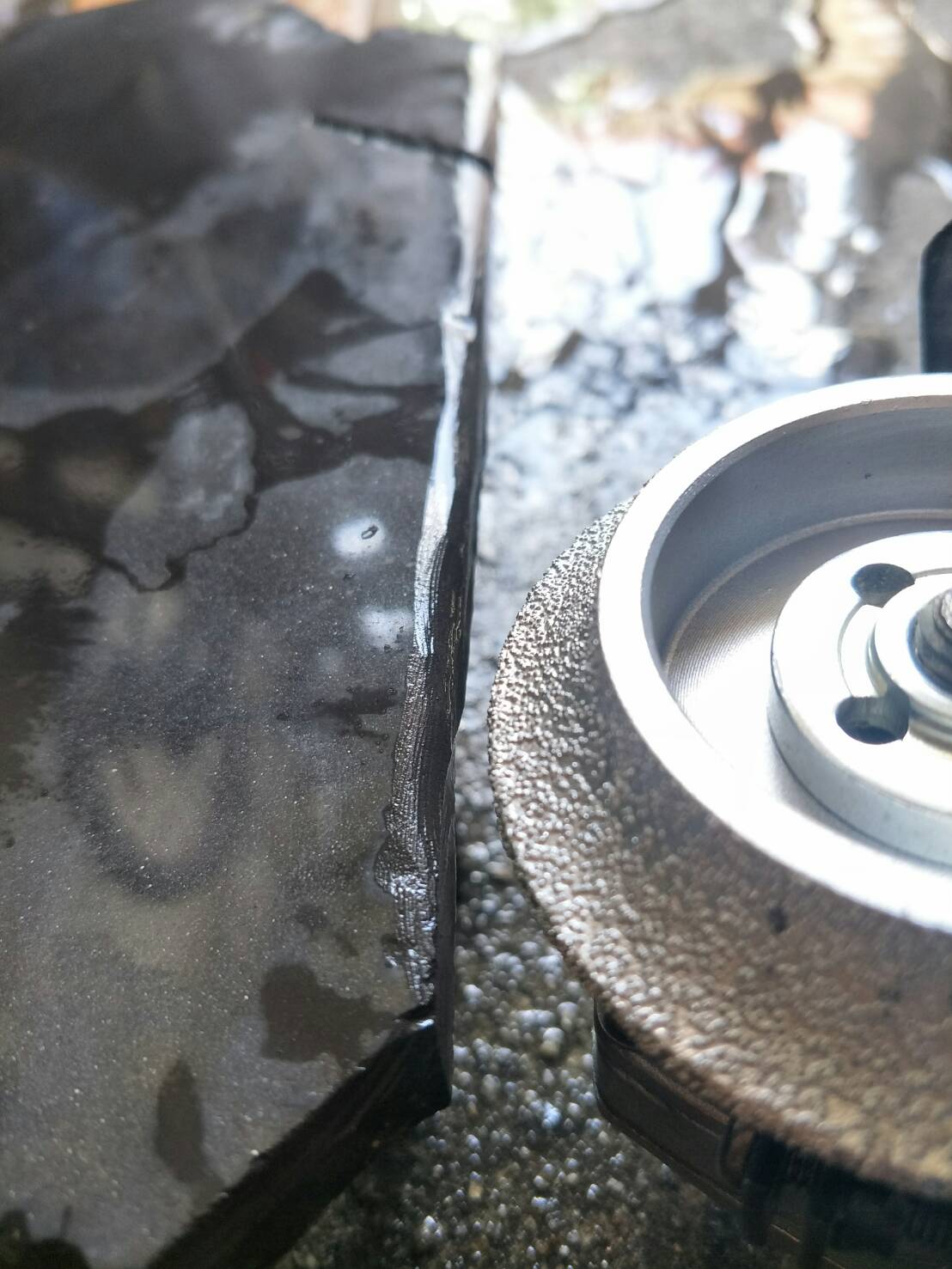 DG16 ชุดหินเจียร ลบคมขอบ กระจก กระเบื้อง แกรนิตโต้ 3 ใบ สำหรบัเครื่องเจียร 4 นิ้ว