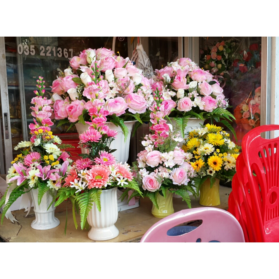 ให้เช่า กระถางโรมัน ดอกไม้แห้ง