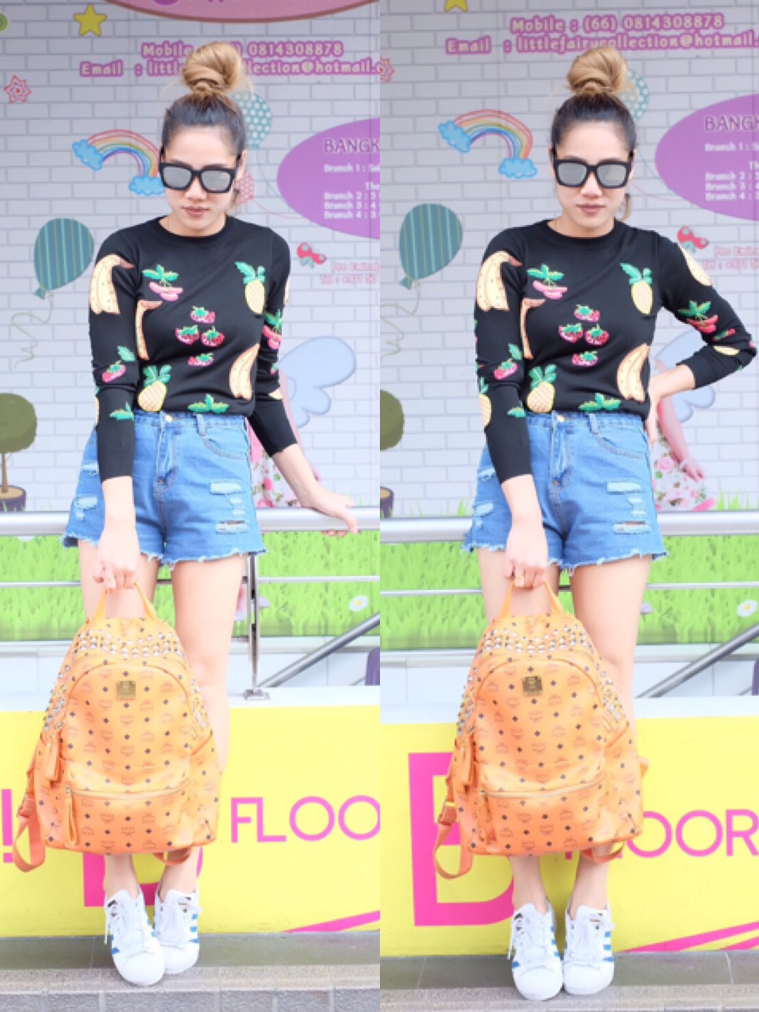 เสื้อแขนยาวไหมพรม งานปักหมีน้อย และ ลายปักรูปผลไม้ ผ้าไม่บางมาก ทรงสวย น่ารักมากๆค่ะ