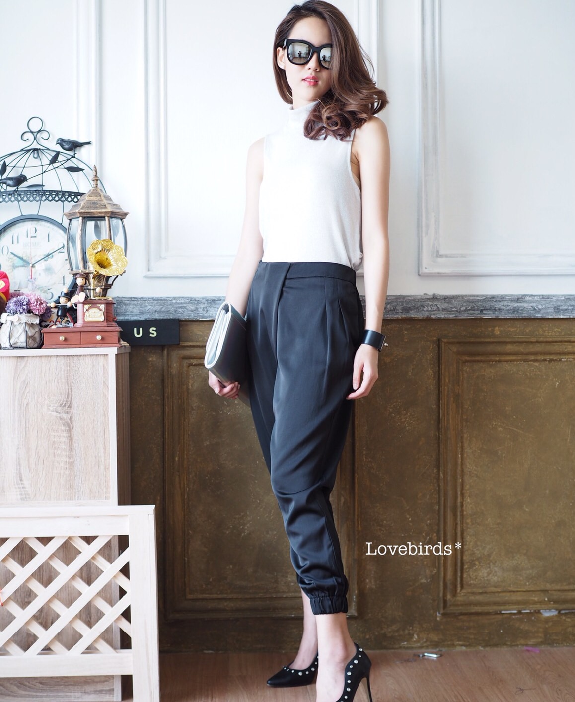 รอบ11!!!! Cross pants กางเกงจั้มขา ด้านหน้าทำไขว้ ด้านหลังยืดได้(สม้อค) งานผ้าเนื้อดีมากๆ ใส่สบายแน่นอนค่ะ เนื้อผ้าลื่นใส่สบาย ทรงสวยสุดๆ น่ารักค่า