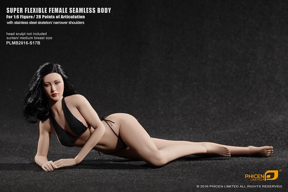 Phicen PLMB2016-S16A / S17B female super flexible seamless body series Pale / Suntan