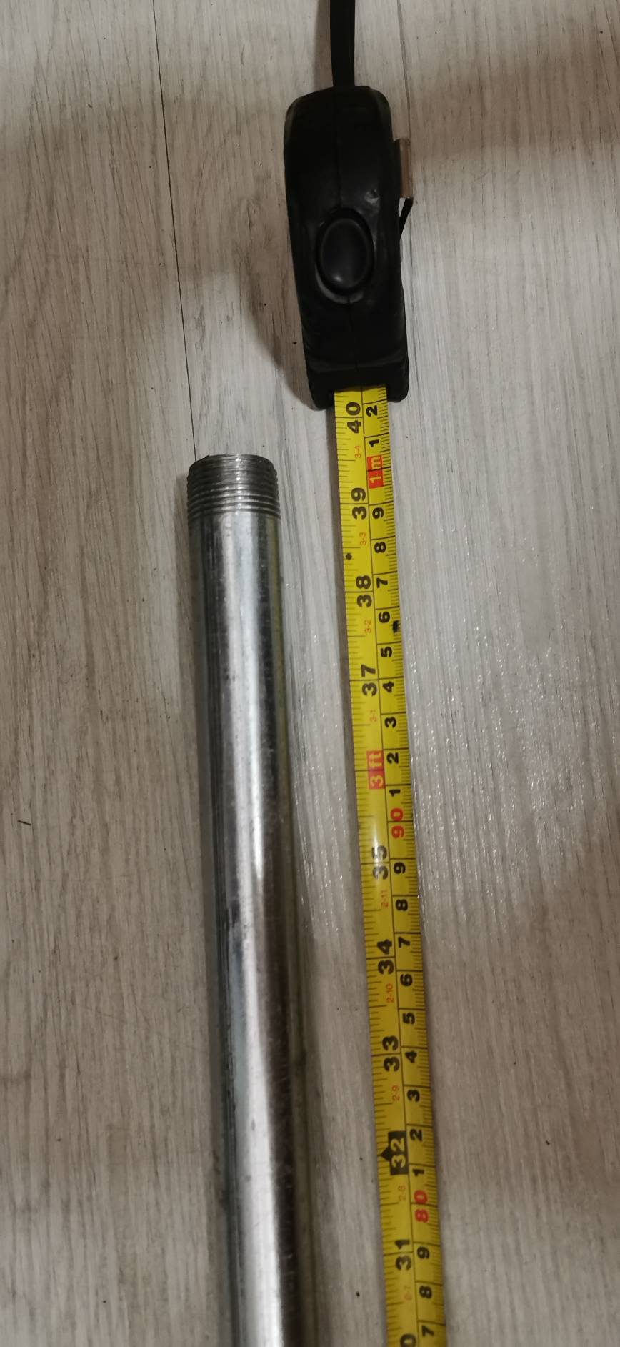 OT122-100CM ท่อ 6 หุน สำหรับแคมป์ท่อ ยาว 100 เซน เกลียว 2 ด้าน พร้อมใช้