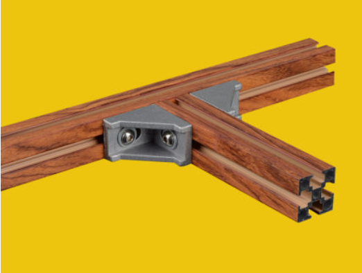 อลูมิเนียมโปรไฟล์ ลายไม้ Aluminium Profile wood national standard 20 / 10 cm.