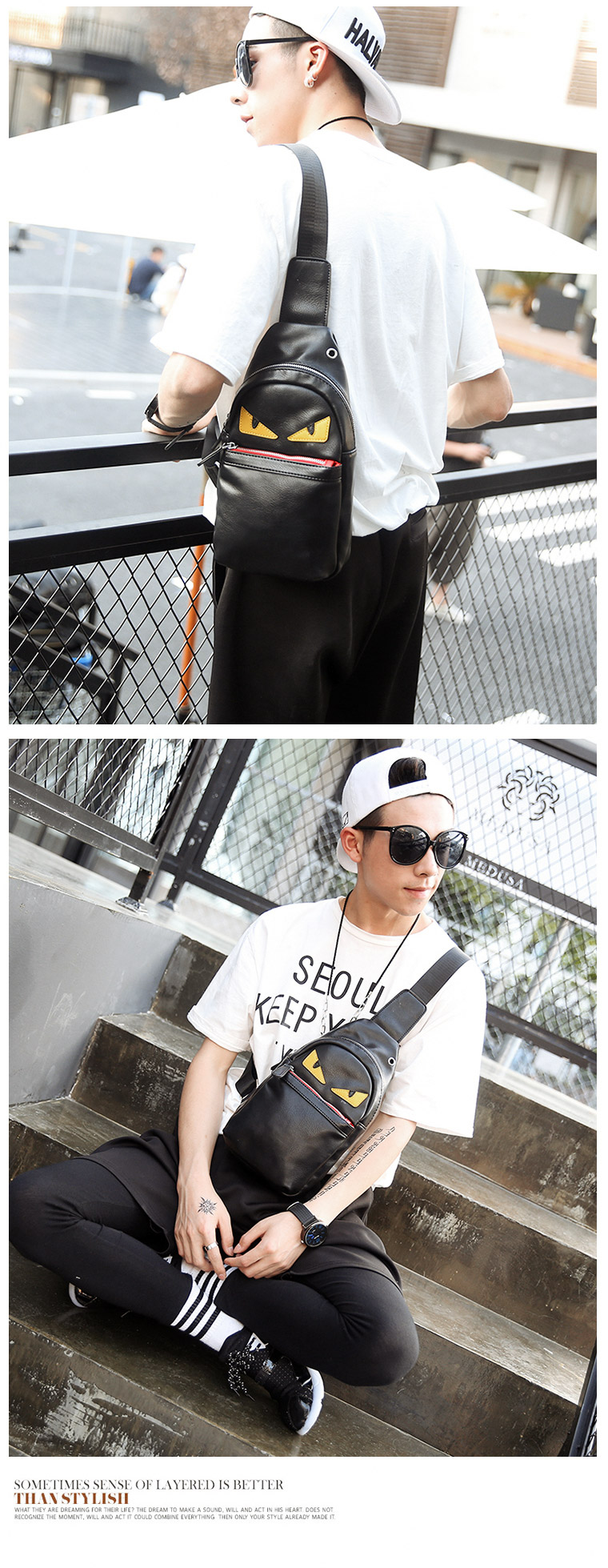 พร้อมส่ง กระเป๋าผู้ชายคาดไหล่