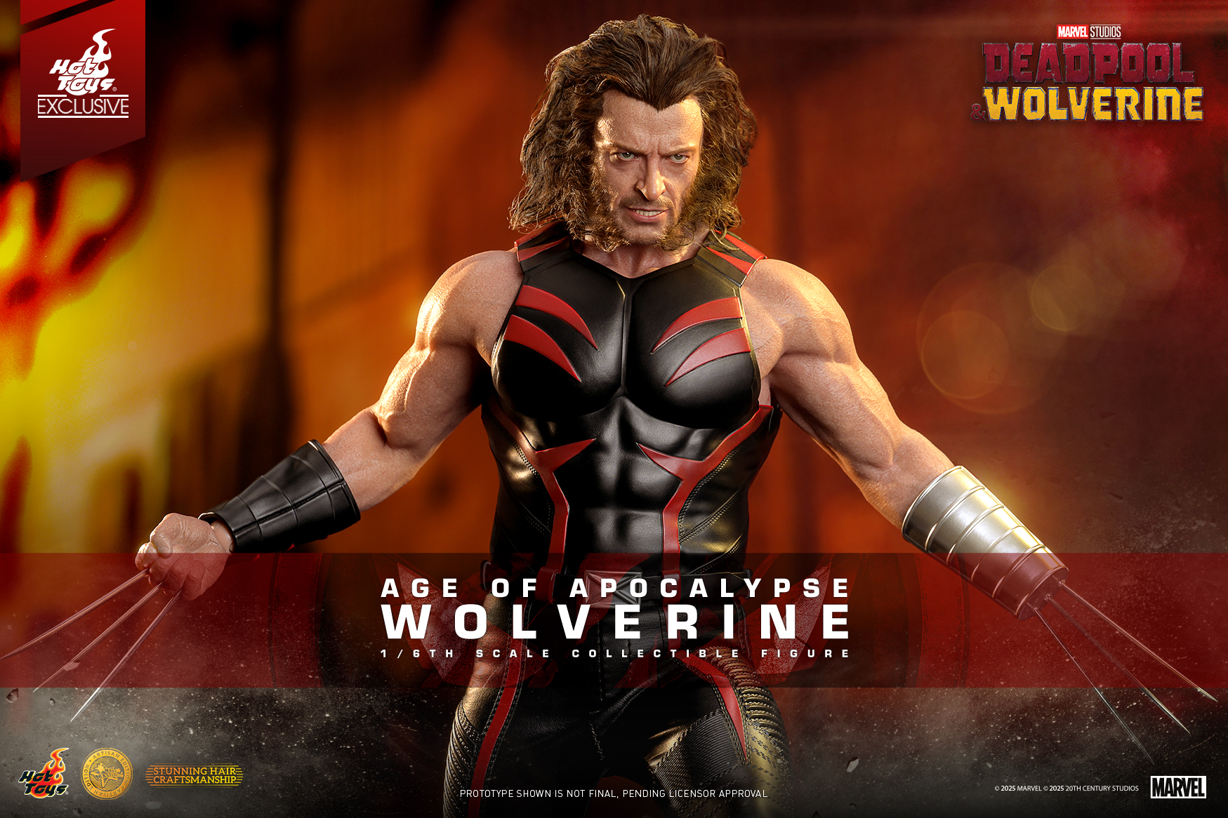 Hot Toys MMS819AE Deadpool & Wolverine - Age of Apocalypse Wolverine (Artisan Edition) [Hot Toys Exclusive]