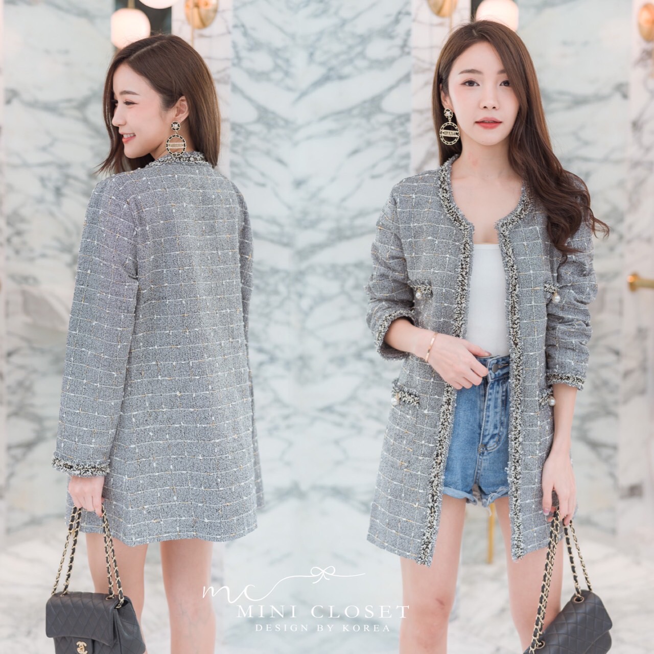 เสื้อคลุมยาวสไตล์เกาหลี