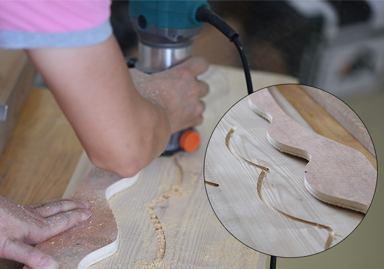 EC05 ทริมเมอร์ เครื่องเซาะร่องไม้ แบบปรับรอบได้ 6 สปีด Power Action คุณภาพสูงมาก!!!