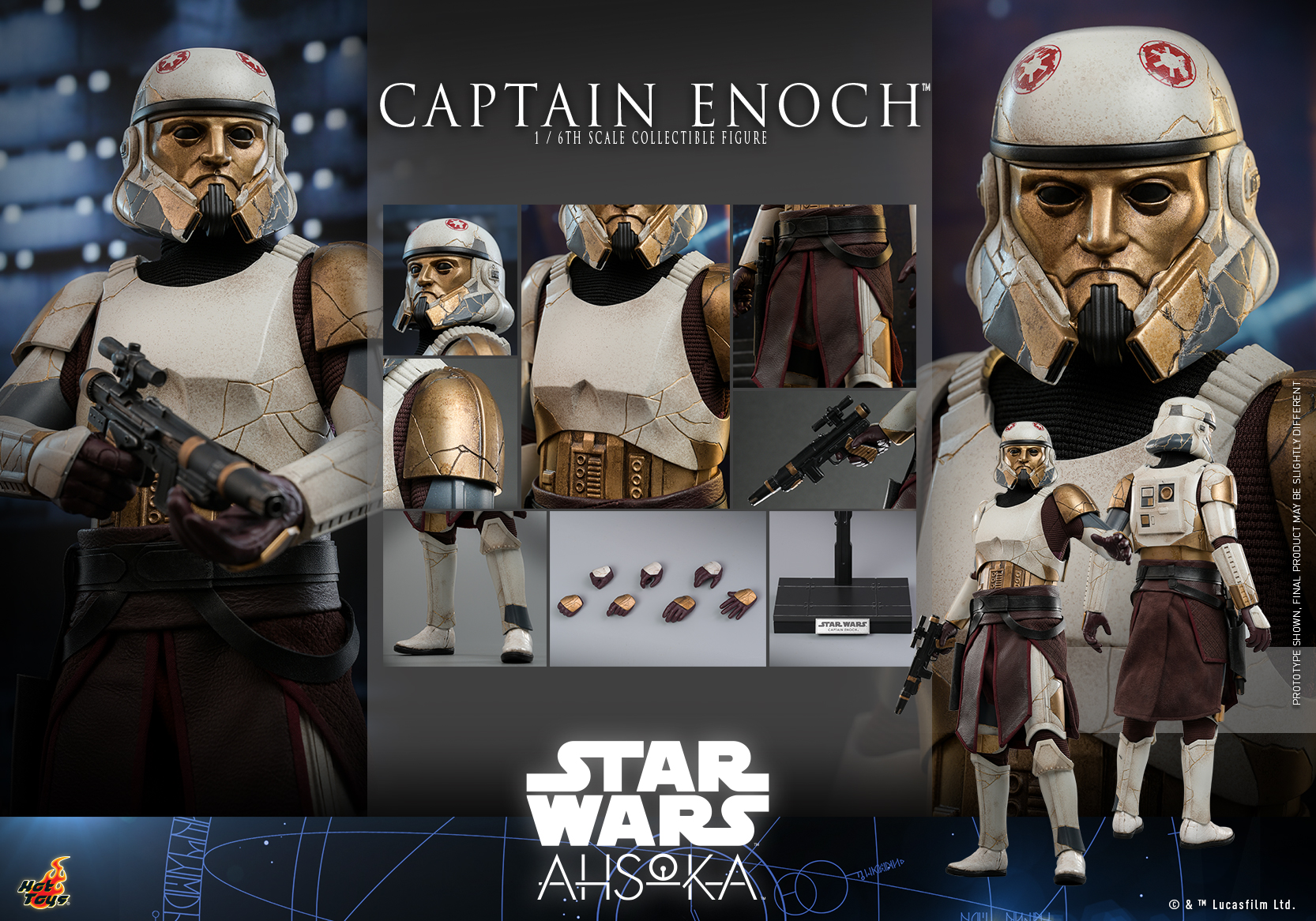 Hot Toys TMS120 1/6 Star Wars: Ahsoka™ - Captain Enoch™