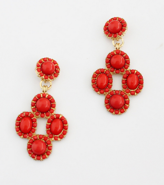 Earring in Red by SD