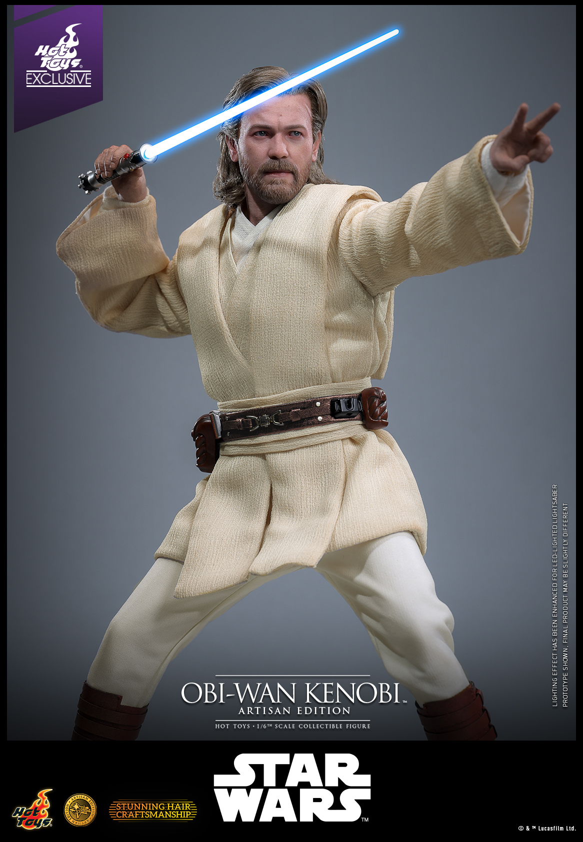 Hot Toys MMS809AE Star Wars: Attack Of The Clones - Obi-Wan Kenobi (Artisan Edition) [Hot Toys Exclusive]