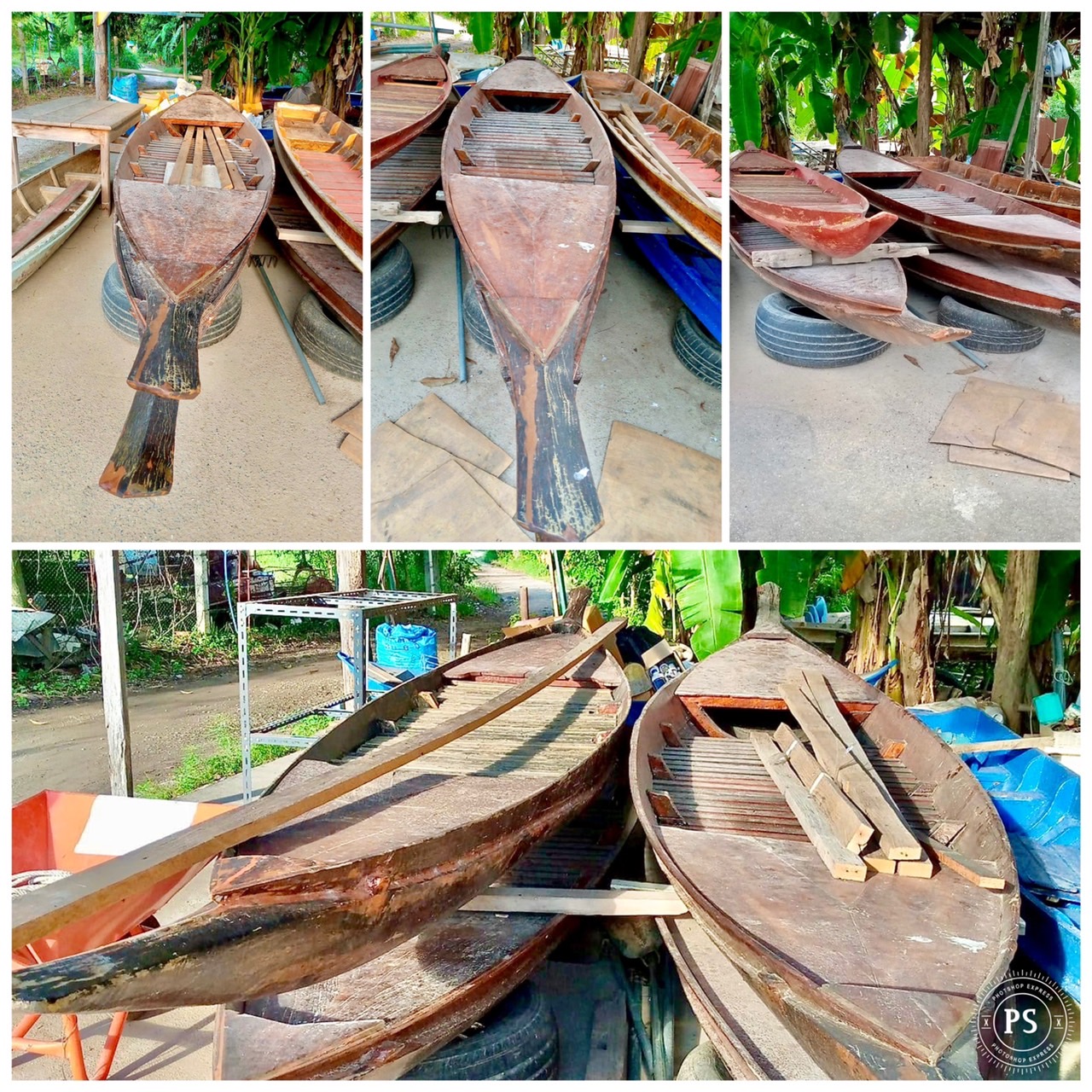 เรือขุดไม้ตะเคียน เรือไม้ตะเคียน ยาว9ศอก