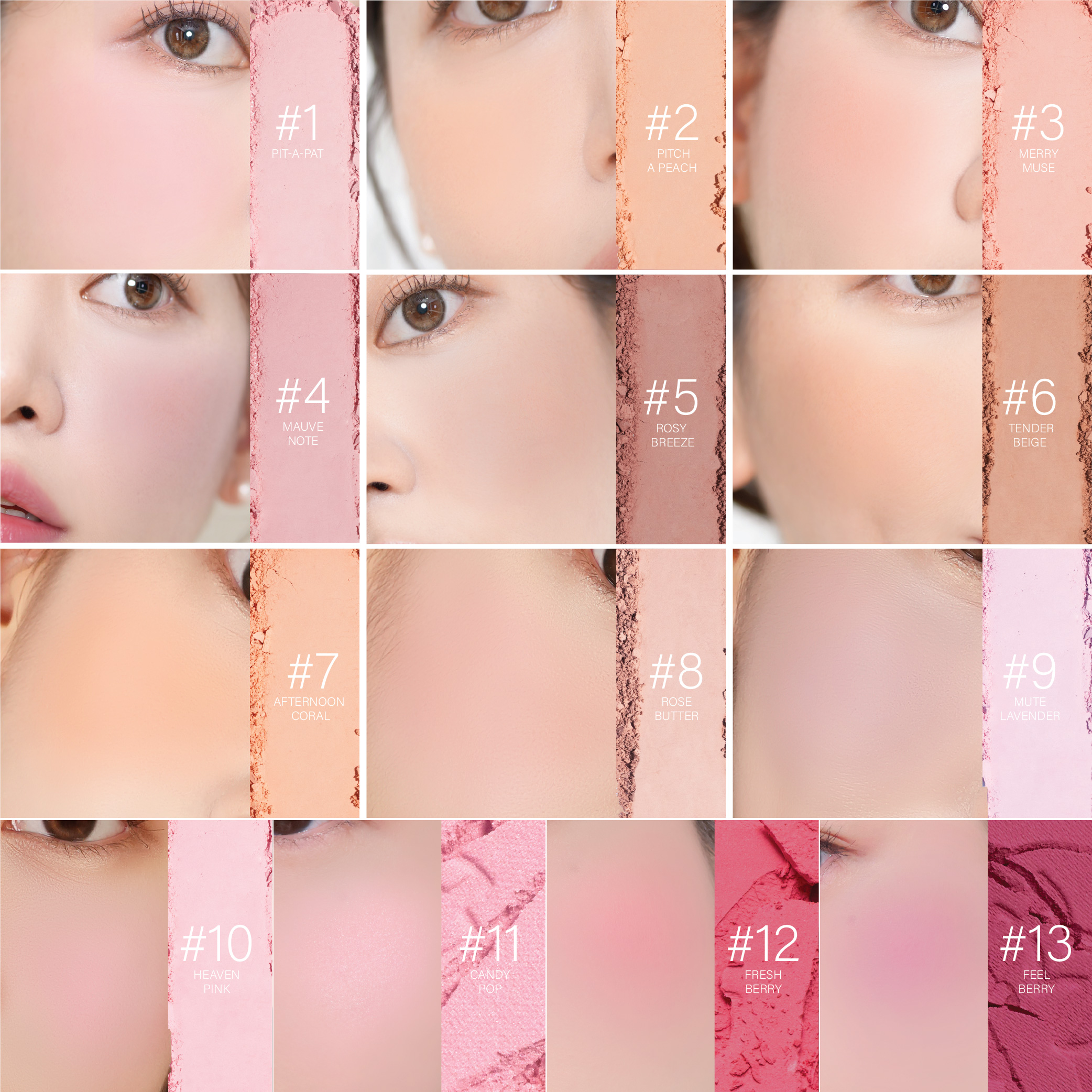 MUDE FLUTTER BLUSHER 5 G. ( บลัชออน ที่ปัดแก้ม)