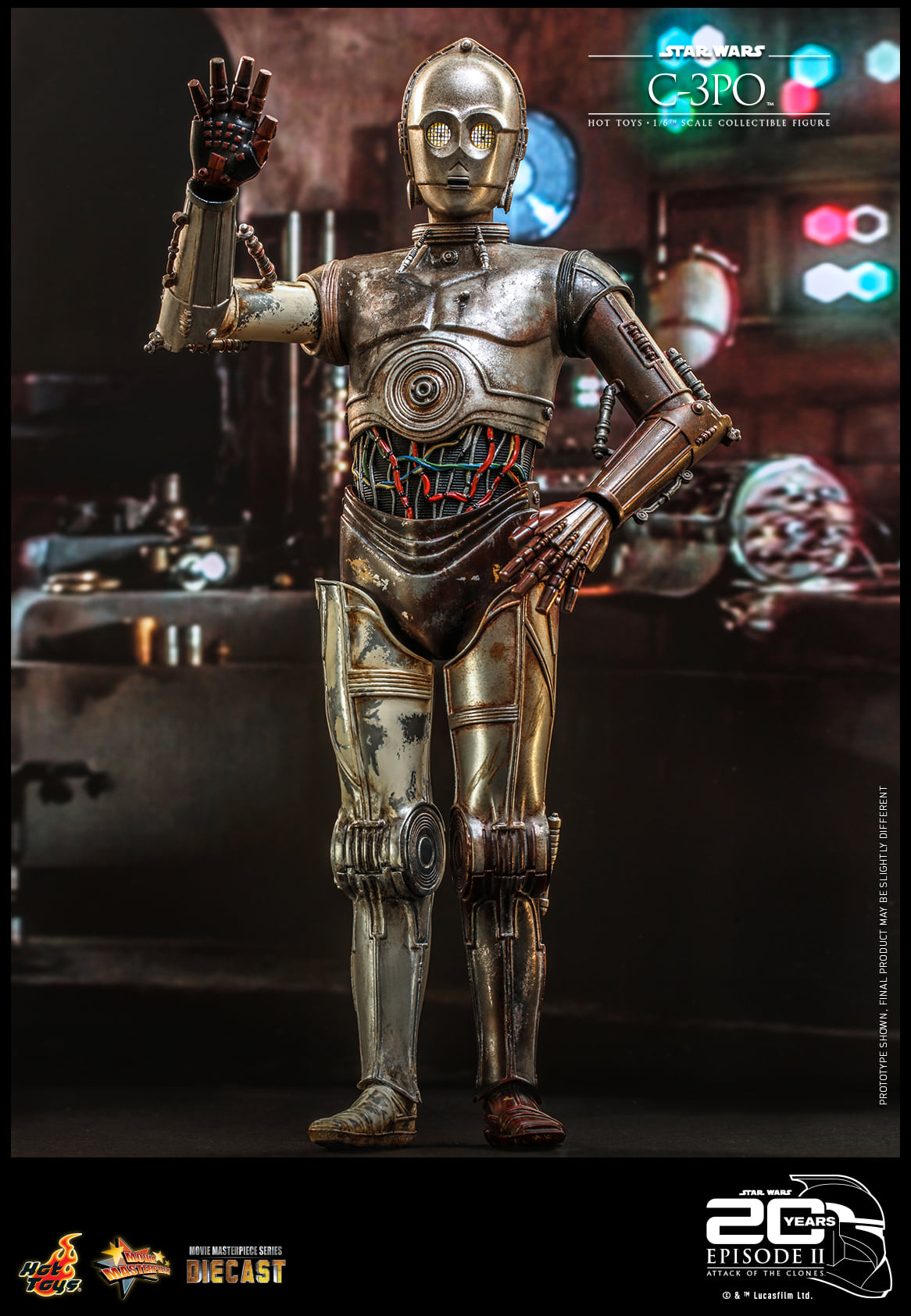 Hot Toys MMS650D46 1/6 Star Wars Episode II: Attack of the Clones™ - C-3PO™