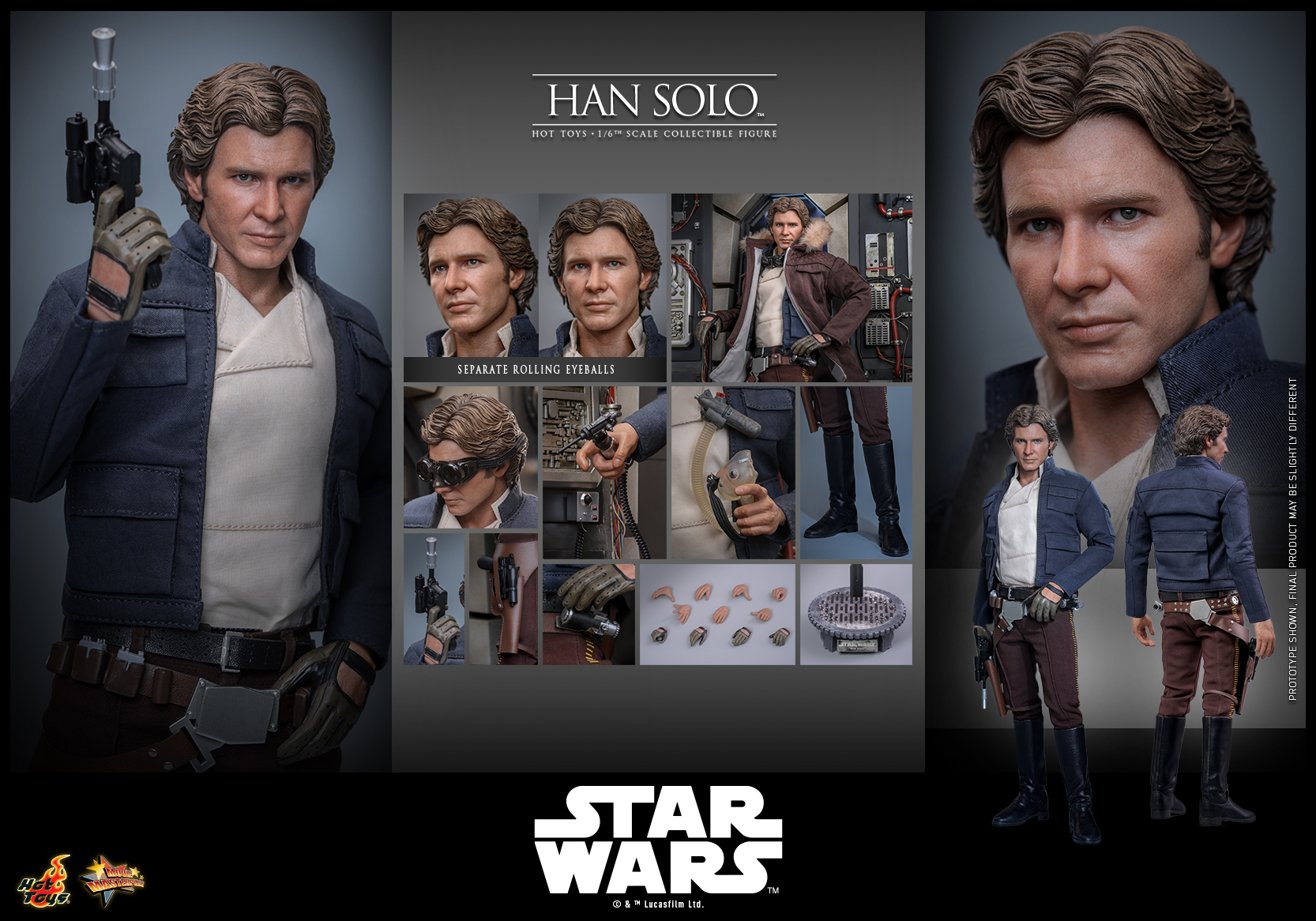 Hot Toys MMS846 Star Wars: The Empire Strikes Back - Han Solo