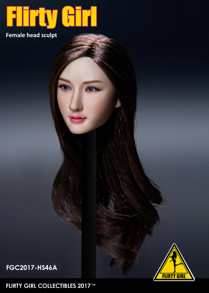Flirty Girl FGC2017-HS46A, B, D Female Head sculpt