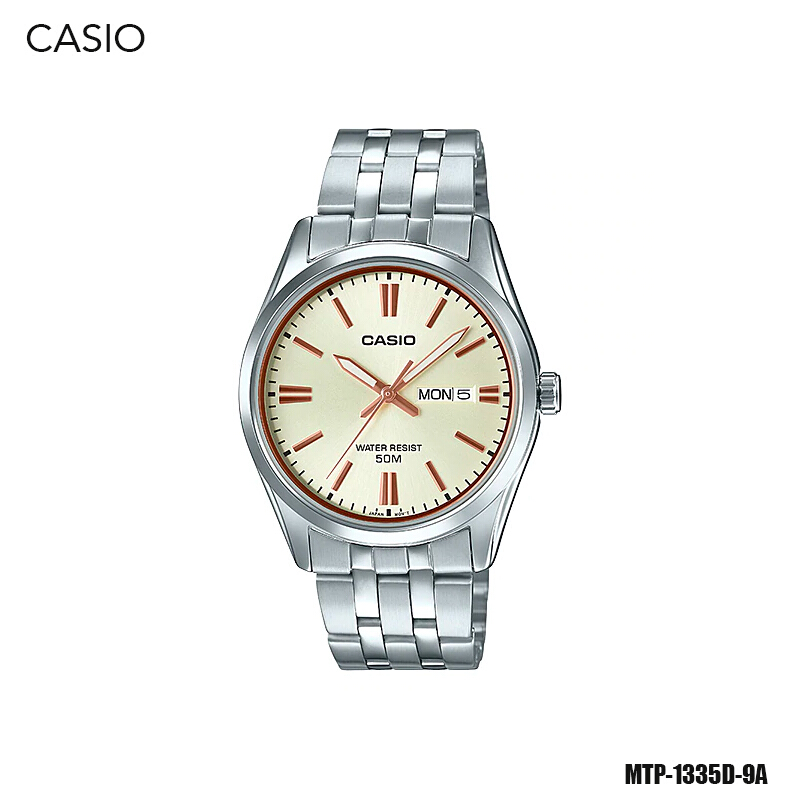 นาฬิกา CASIO นาฬิกาข้อมือ ผู้ชาย สายแสตนเลส รุ่น MTP-1335D MTP-1335D-1A MTP-1335D-2A MTP-1335D-1A2 MTP-1335D-2A2 MTP-1335D-7A MTP-1335D-9A